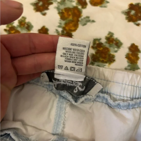 American Rag Off-White and Blue 100% Cotton Joggers Size L - Picture 8 of 16